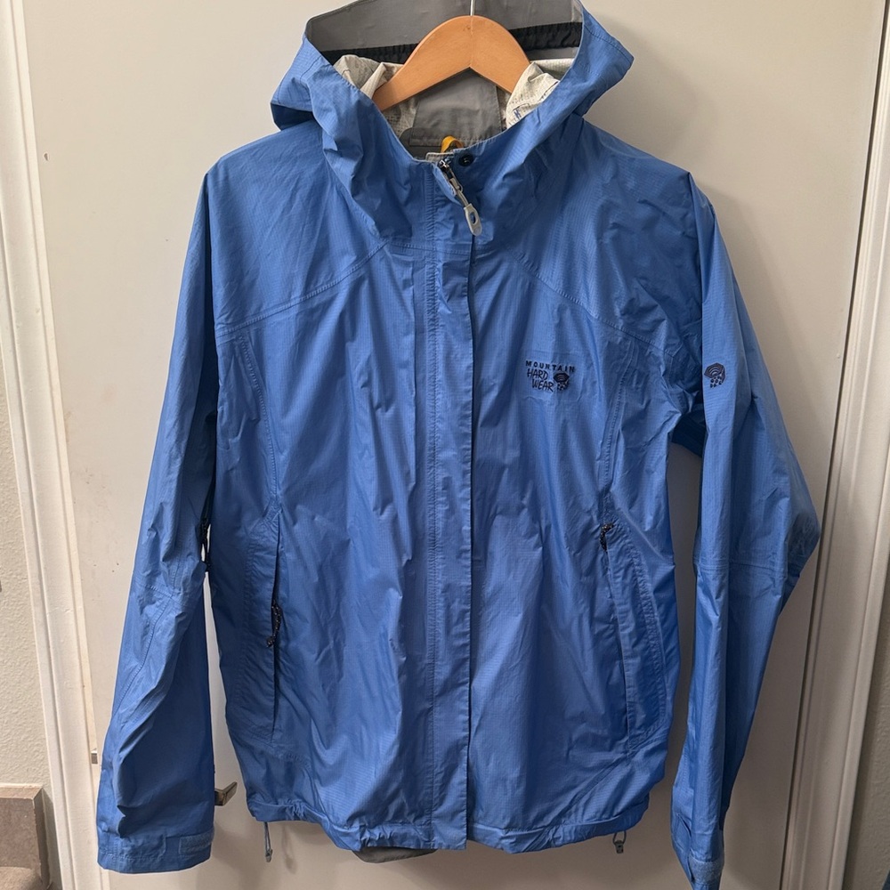 Mountain Hardwear Blue Rain Jacket Women’s Large
